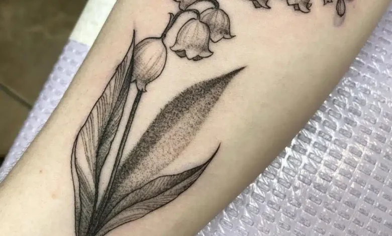 Lily of the Valley tattoo